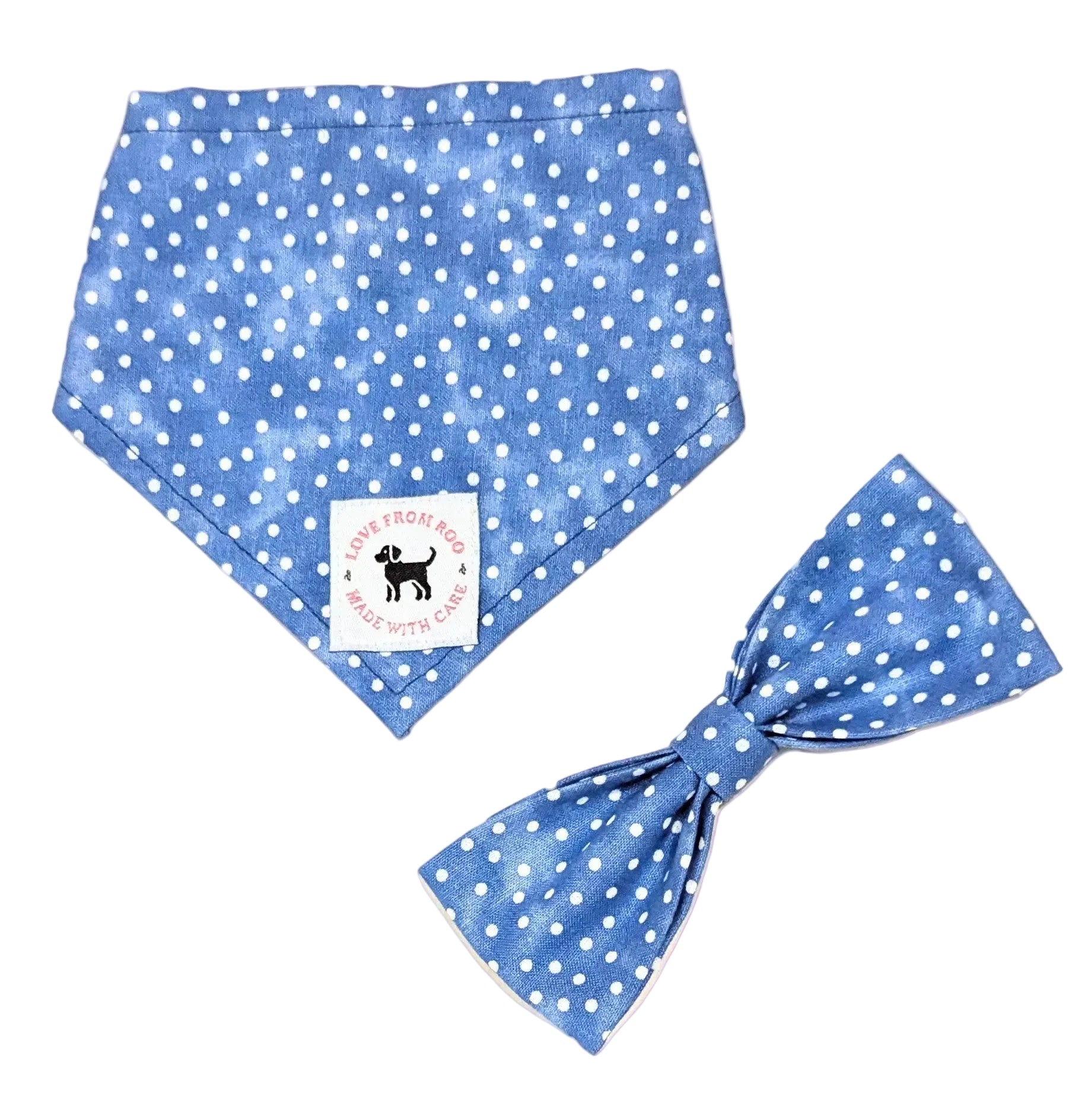 Blue and White Spots